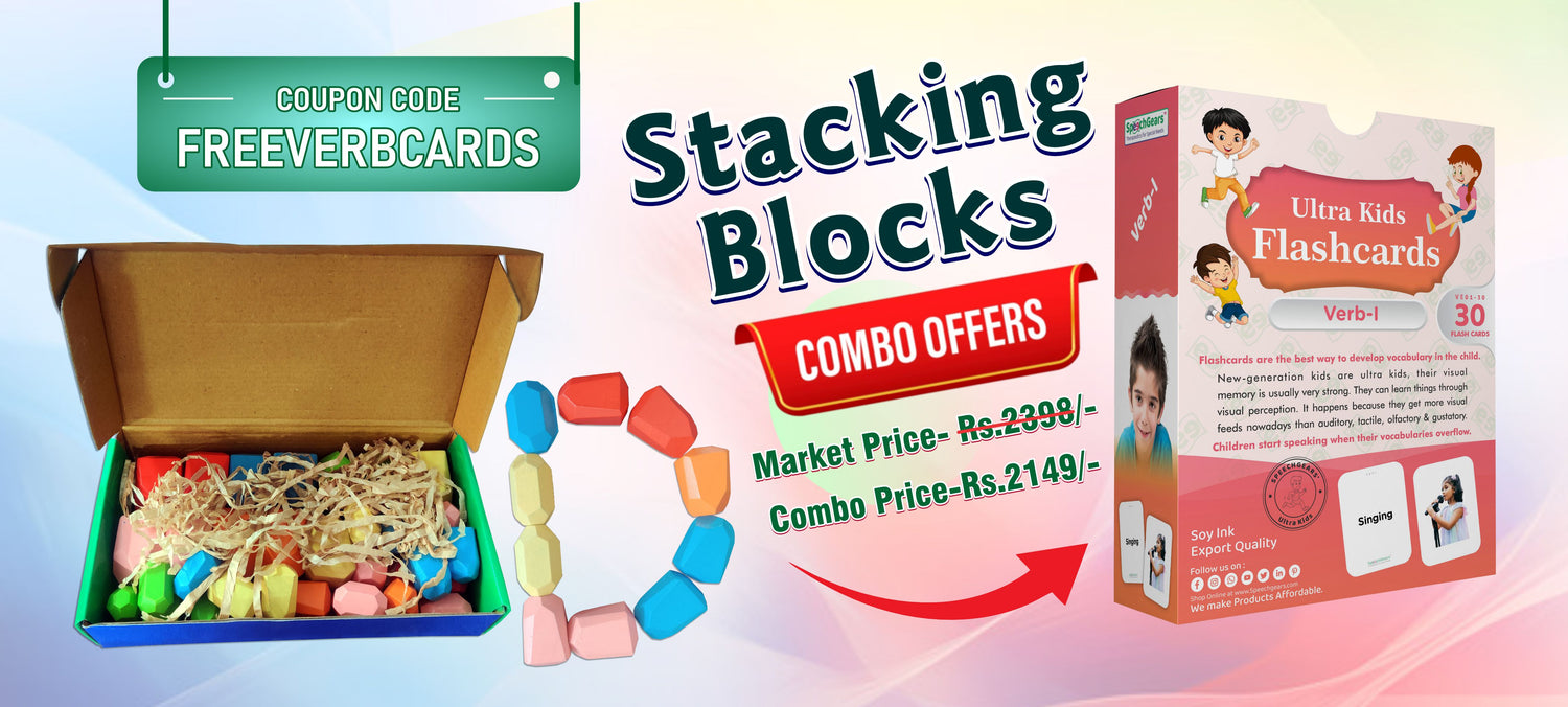 Stacking Blocks Combo Offers Ultra Kids Flashcards