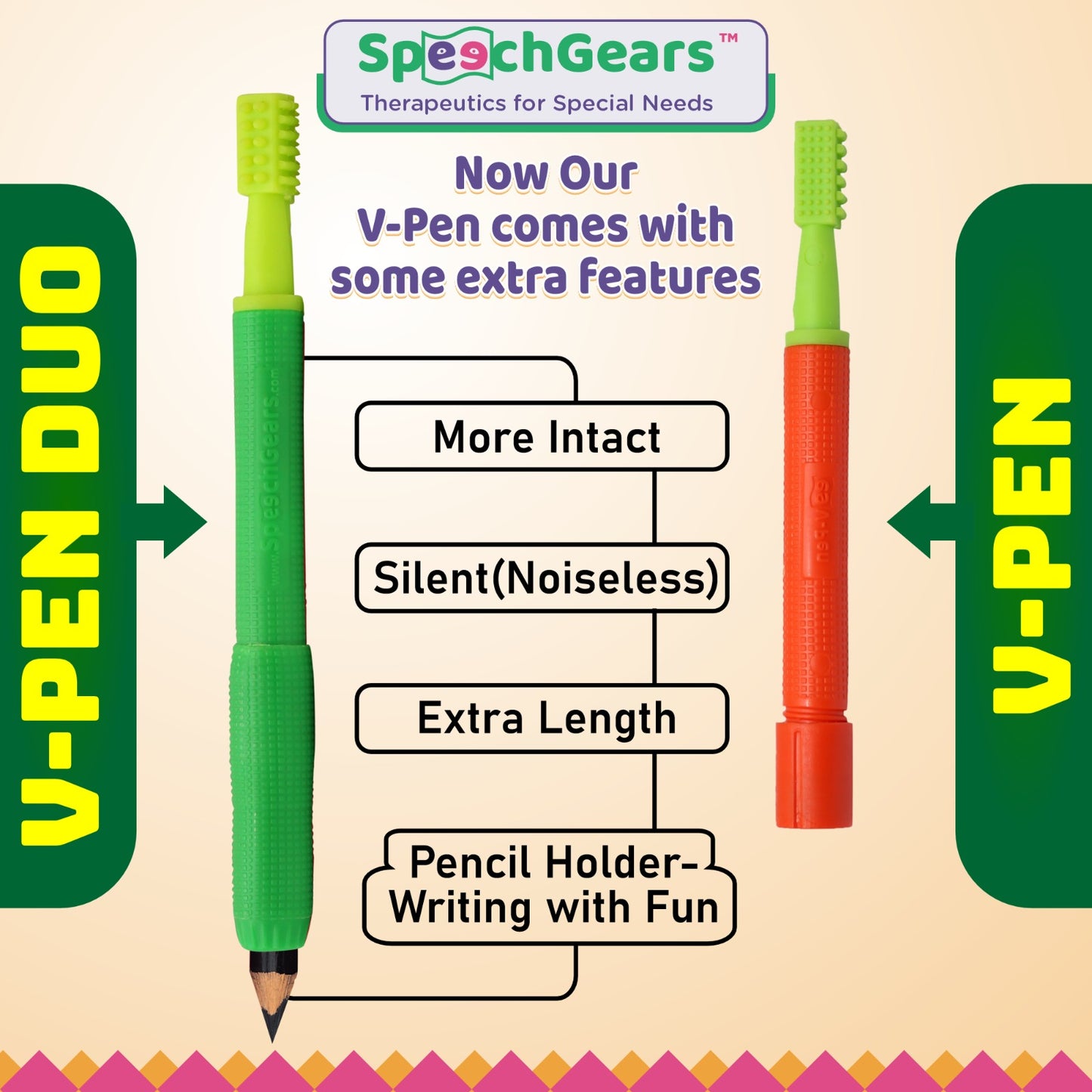 V-Pen comes with some extra features clarity of speech